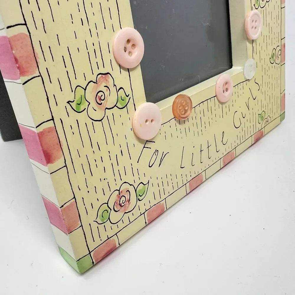 Exposures Thank Heaven for Little Girls Photo Picture Frame Wood 4x6 Gingham